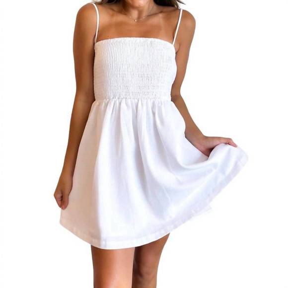 NEW COTTON CANDY camila dress in white - Picture 1 of 2